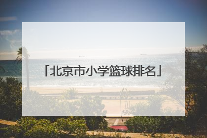 「北京市小学篮球排名」广州小学篮球排名