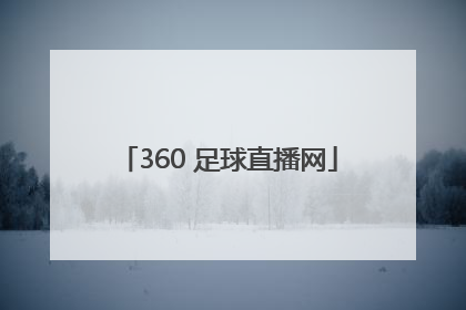 「360 足球直播网」360足球直播网打不开了
